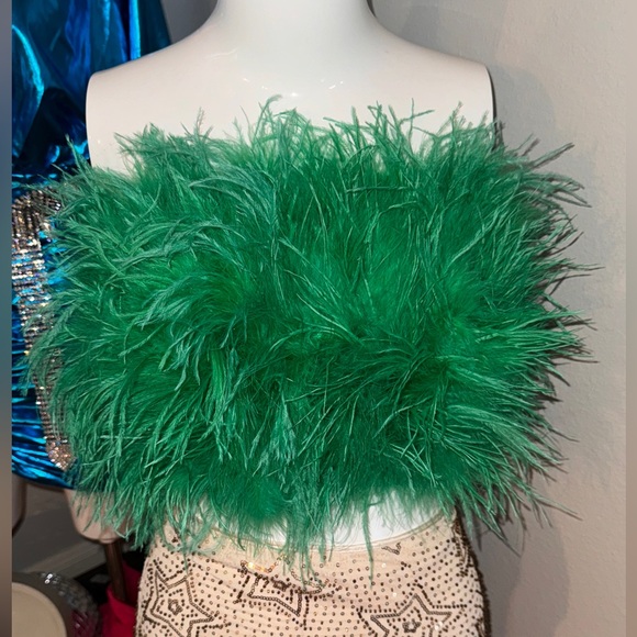 BNWT-Buddy Love Feather Top- Green - Picture 3 of 4